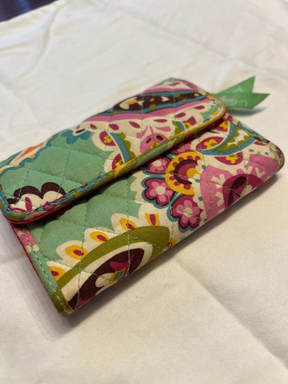 Vera Bradley Tutti Frutti Euro Wallet - Retired Quilted Cotton Trifold